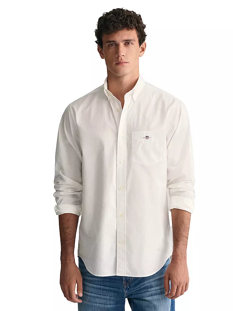 GANT | Hemd Regular Fit  | weiss