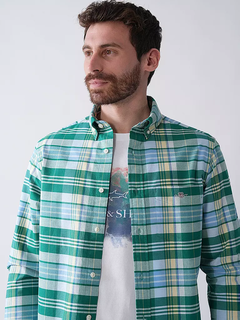 GANT | Hemd Regular Fit  | grün