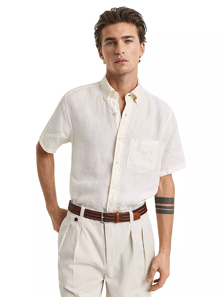 GANT | Leinenhemd Regular Fit | creme