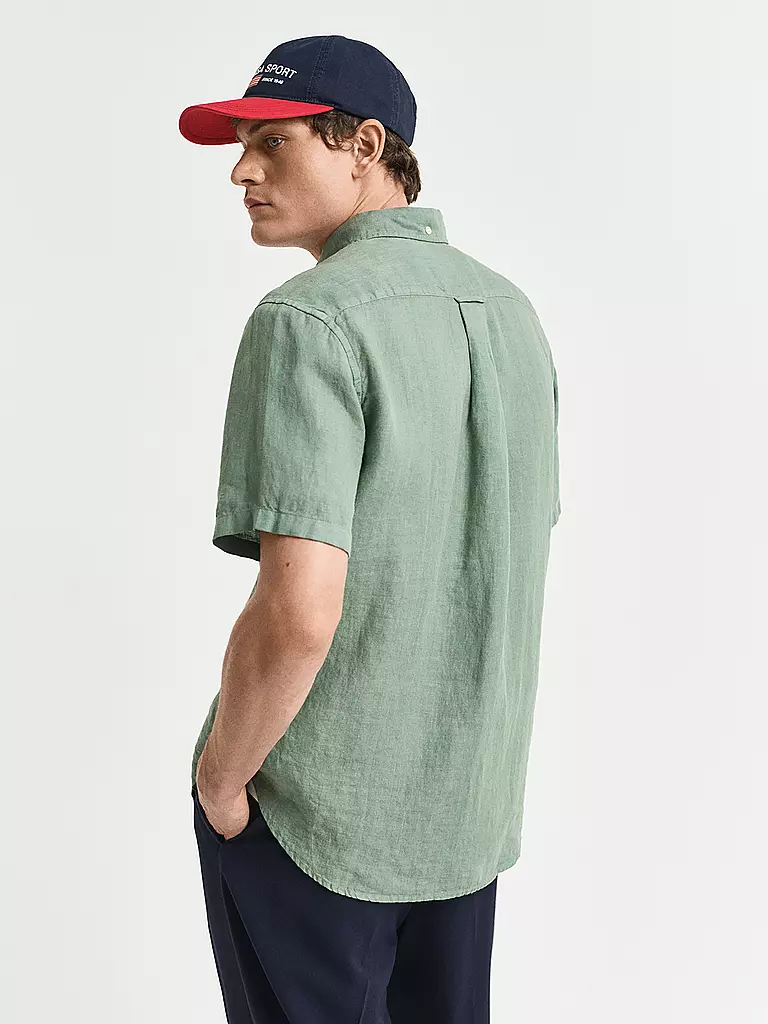 GANT | Leinenhemd Regular Fit | olive