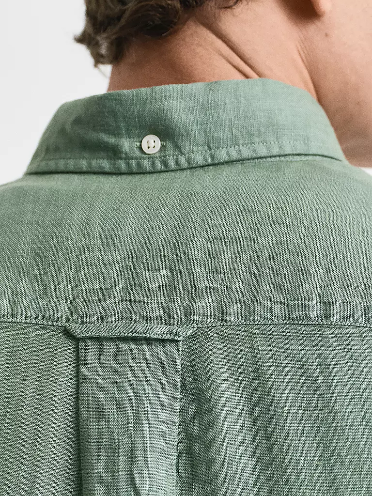 GANT | Leinenhemd Regular Fit | olive