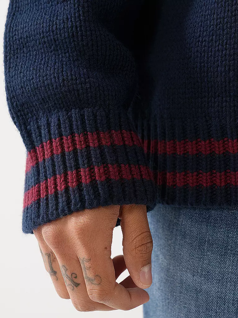 GANT | Rollkragenpullover G-LOGO | dunkelblau