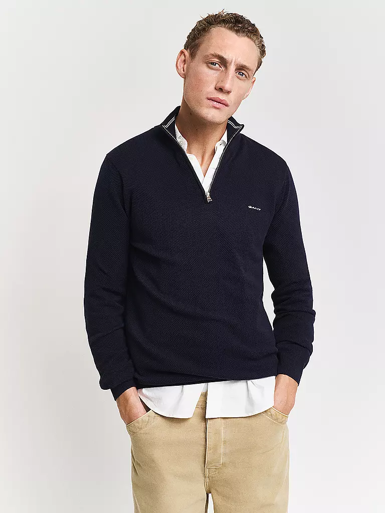 GANT | Troyer Pullover | blau