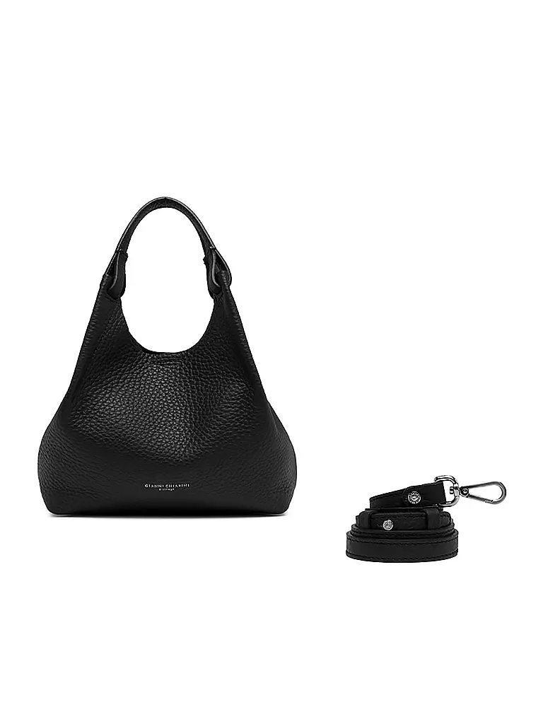 GIANNI CHIARINI | Ledertasche - Hobo Bag DUA  | schwarz