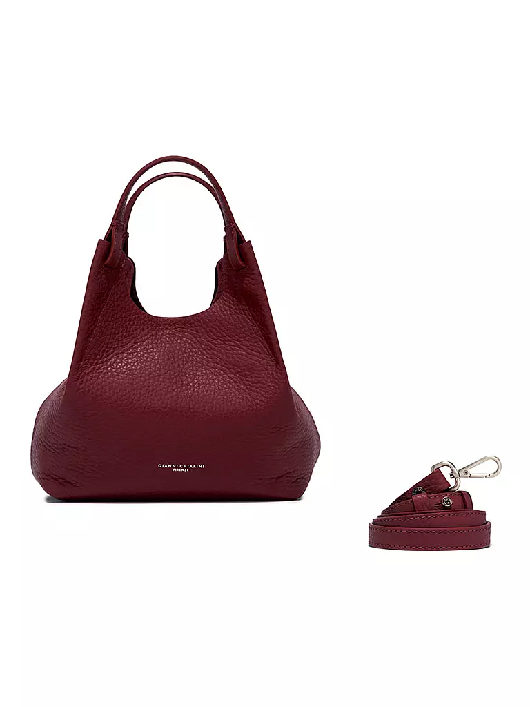 GIANNI CHIARINI | Ledertasche - Hobo Bag DUA  | dunkelrot