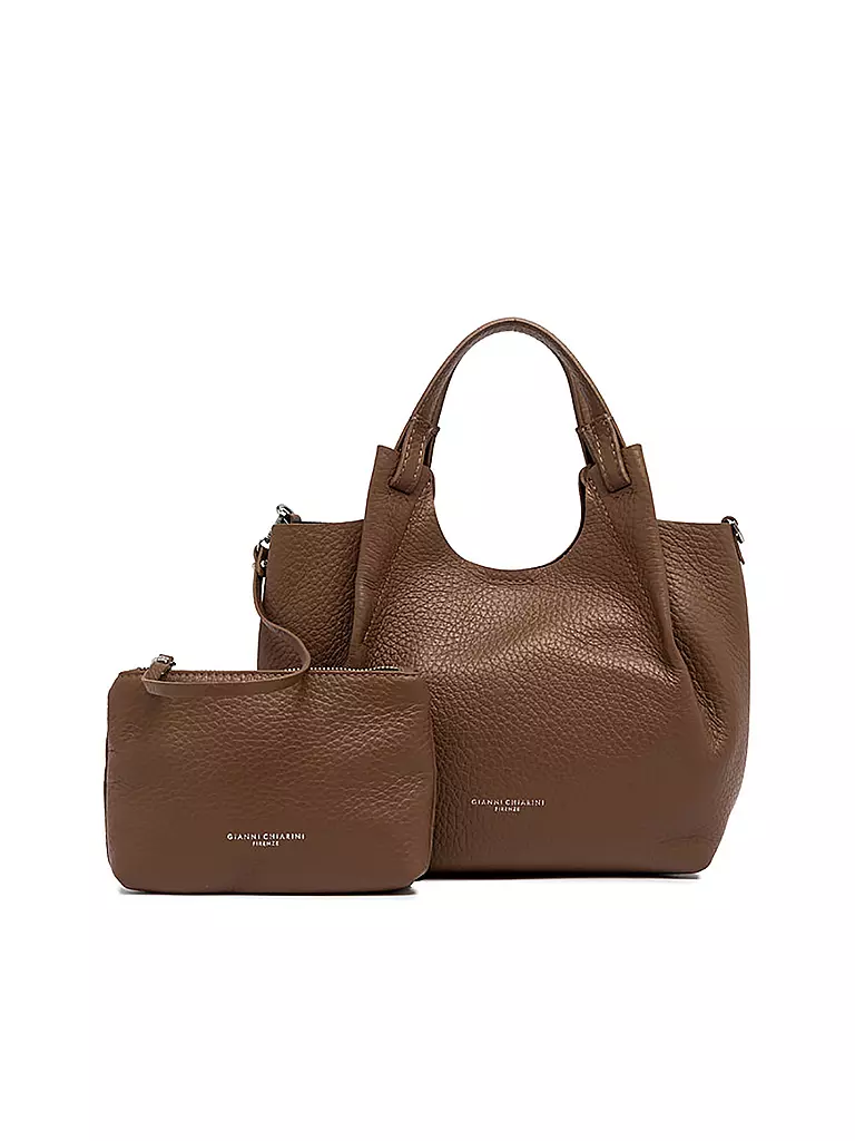 GIANNI CHIARINI | Ledertasche - Hobo Bag DUA  | braun