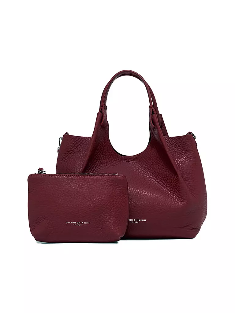 GIANNI CHIARINI | Ledertasche - Hobo Bag DUA  | dunkelrot