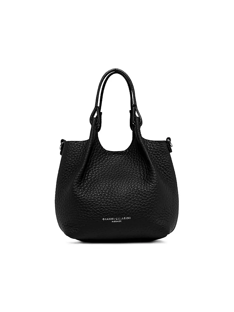 GIANNI CHIARINI | Ledertasche - Hobo Bag DUA Small | schwarz