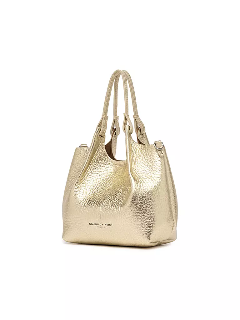 GIANNI CHIARINI | Ledertasche - Hobo Bag DUA Small | gold