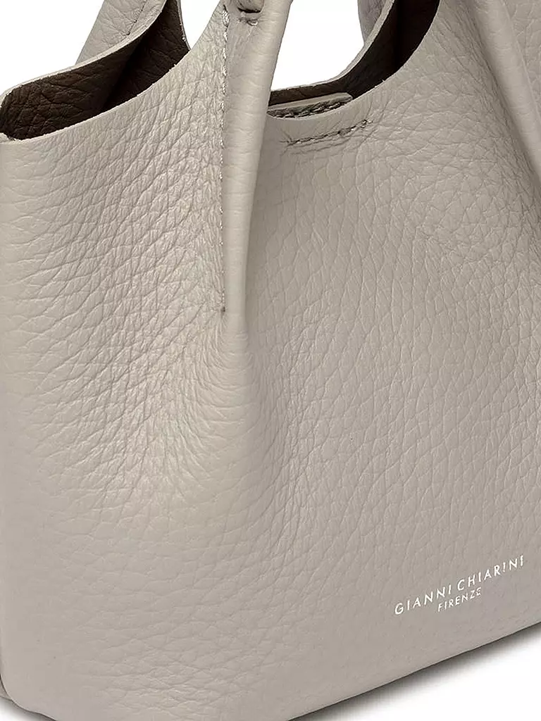 GIANNI CHIARINI | Ledertasche - Hobo Bag DUA Small | hellgrau