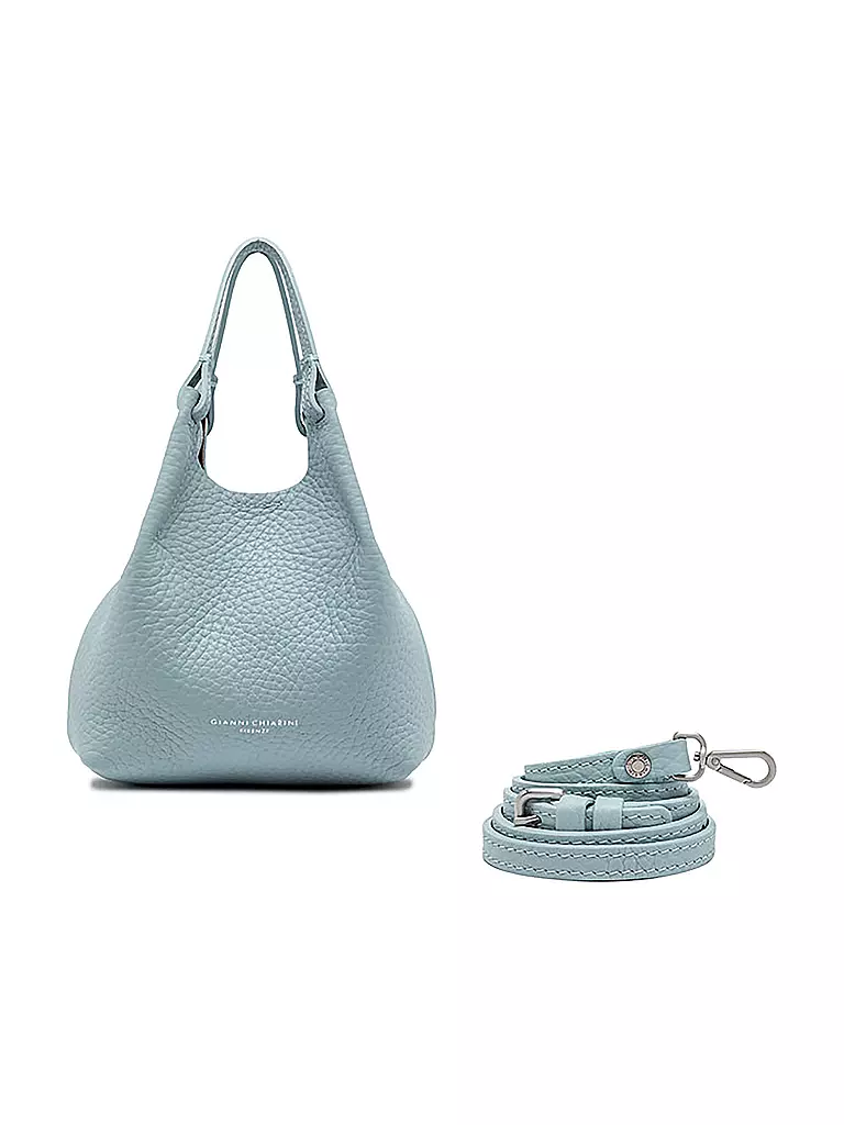 GIANNI CHIARINI | Ledertasche - Hobo Bag DUA Small | hellblau