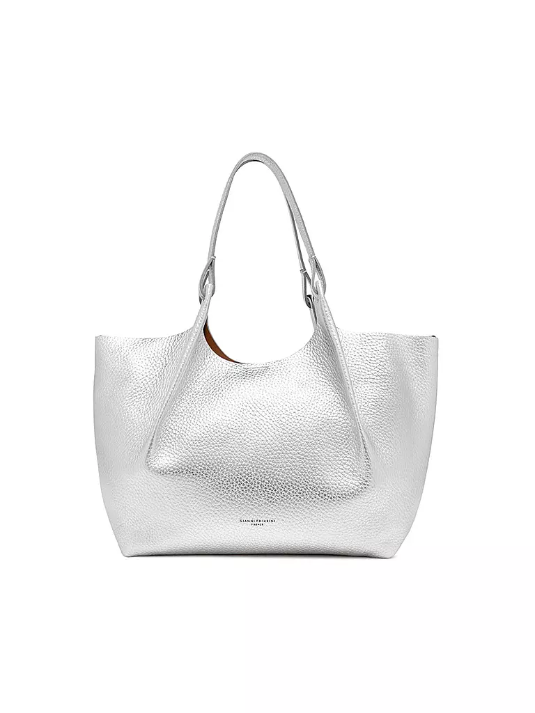 GIANNI CHIARINI | Ledertasche - Hobo Bag DUA | silber