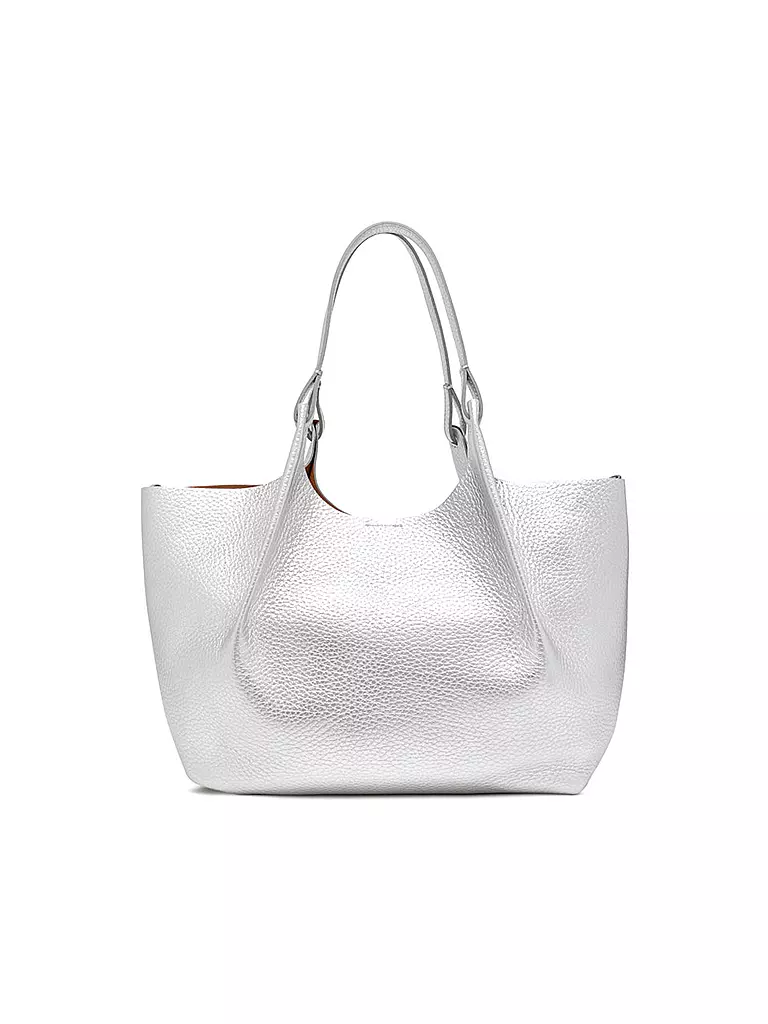 GIANNI CHIARINI | Ledertasche - Hobo Bag DUA | hellgrau