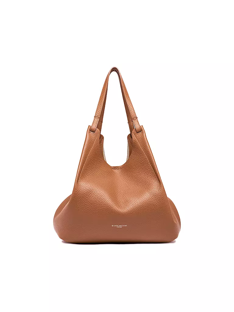 GIANNI CHIARINI | Ledertasche - Hobo Bag DUA | camel