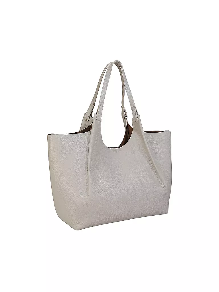 GIANNI CHIARINI | Ledertasche - Hobo Bag DUA | silber