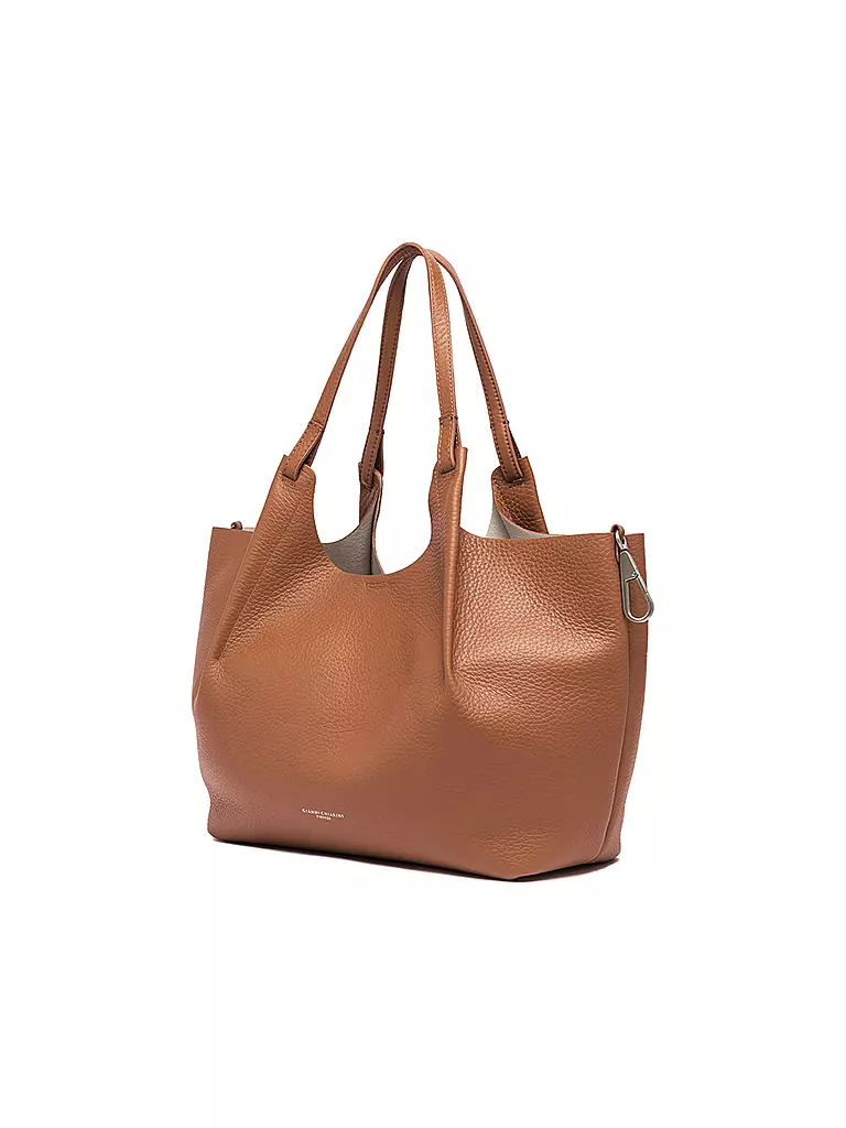 GIANNI CHIARINI | Ledertasche - Hobo Bag DUA | camel