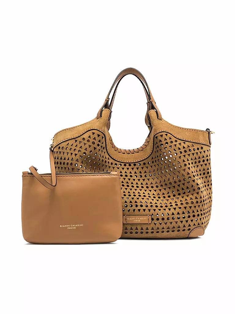 GIANNI CHIARINI | Ledertasche - Hobo Bag DUA | hellbraun