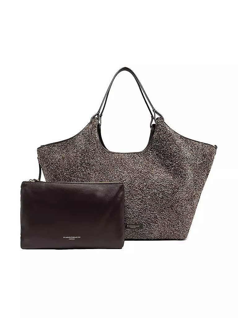 GIANNI CHIARINI | Ledertasche - Hobo Bag DUA | braun