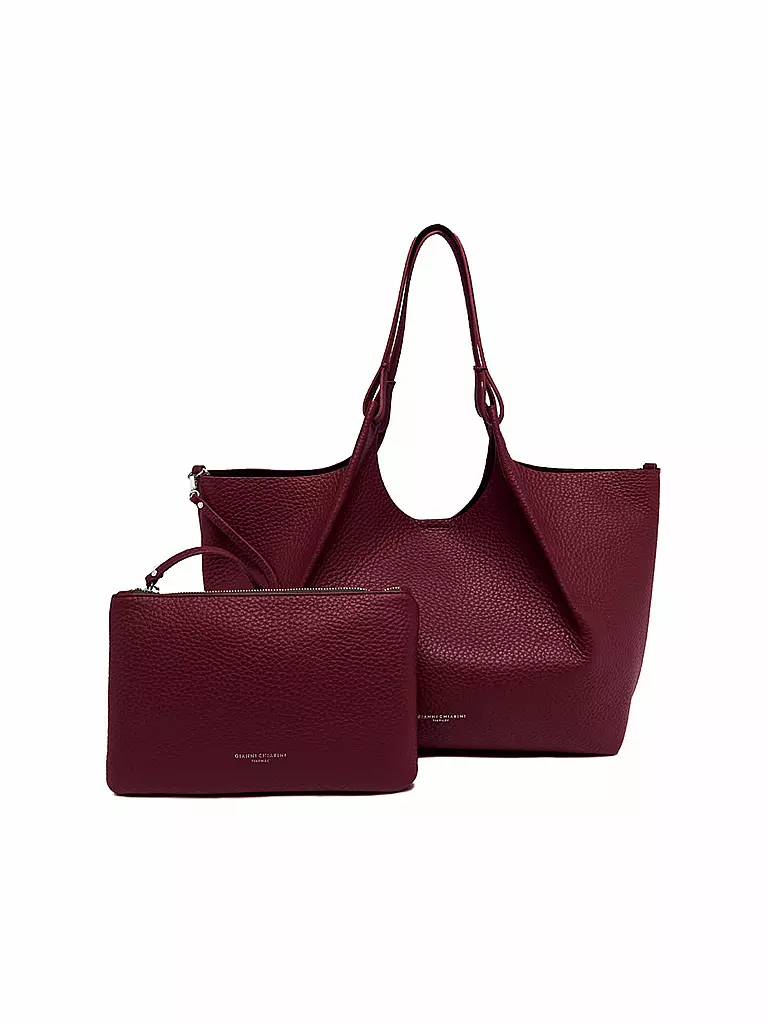 GIANNI CHIARINI | Ledertasche - Hobo Bag DUA | dunkelrot