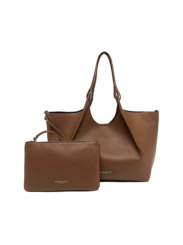 GIANNI CHIARINI | Ledertasche - Hobo Bag DUA | braun