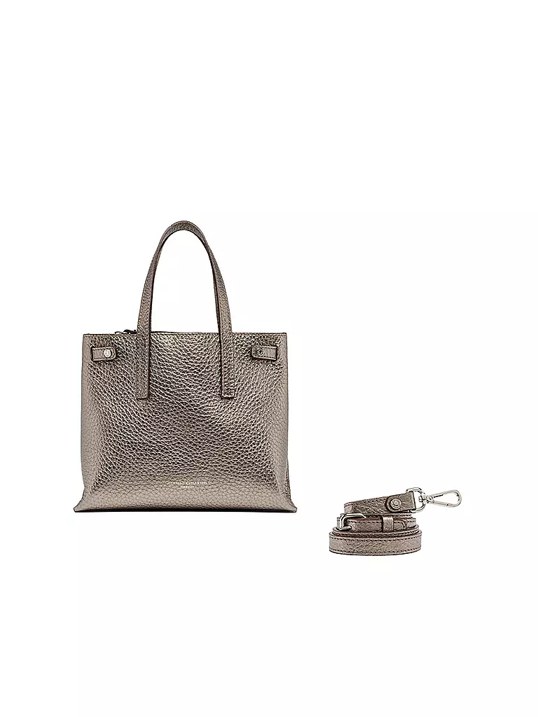 GIANNI CHIARINI | Ledertasche - Shopper ALTEA | silber