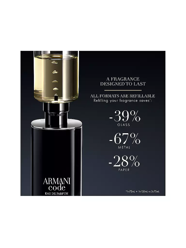 GIORGIO ARMANI | Code Eau de Parfum 125ml Nachfüllbar | keine Farbe