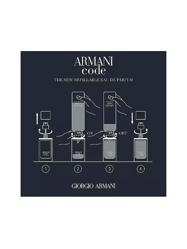 GIORGIO ARMANI | Code Eau de Parfum 50ml Nachfüllbar | keine Farbe