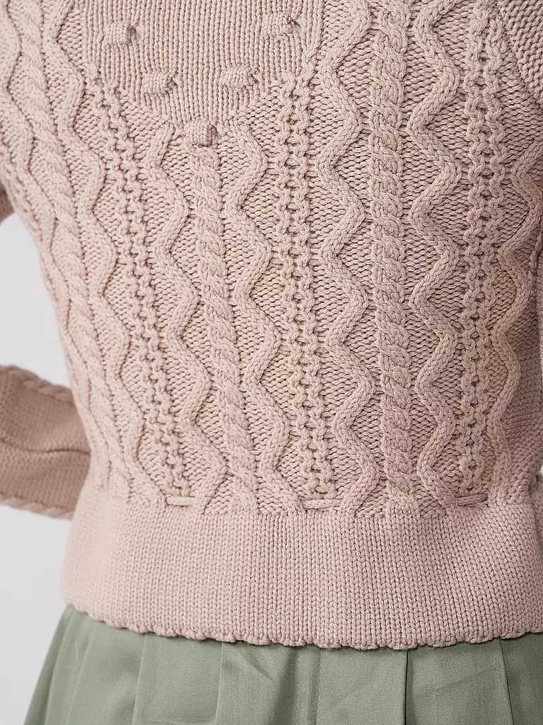 GOTTSEIDANK | Trachten Strickjacke LENE  | rosa