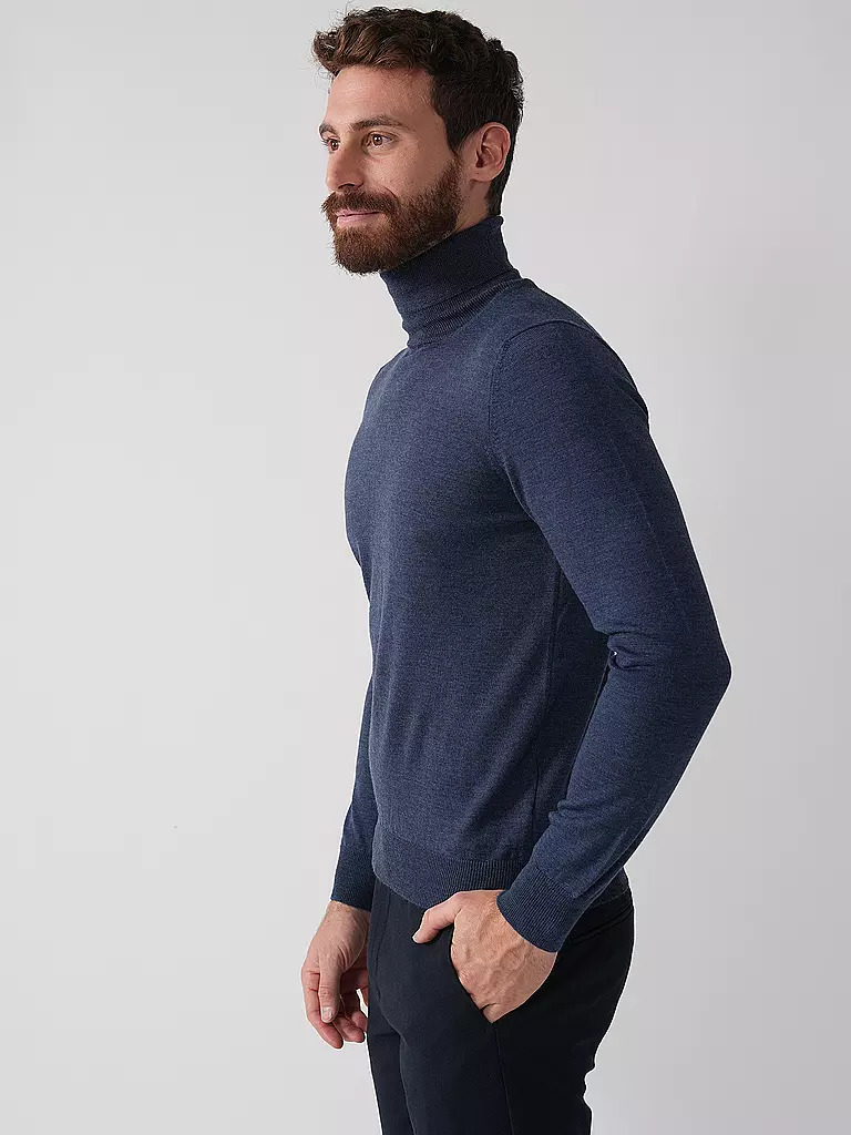 GRAN SASSO | Rollkragenpullover | blau