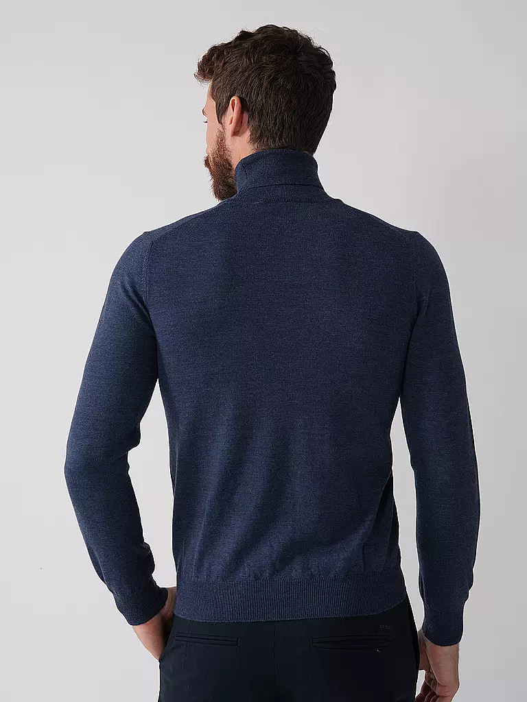 GRAN SASSO | Rollkragenpullover | blau