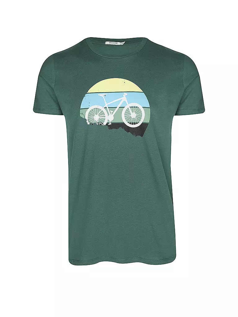 GREENBOMB | T-Shirt GUIDE BIKE DOWNHILL | grün