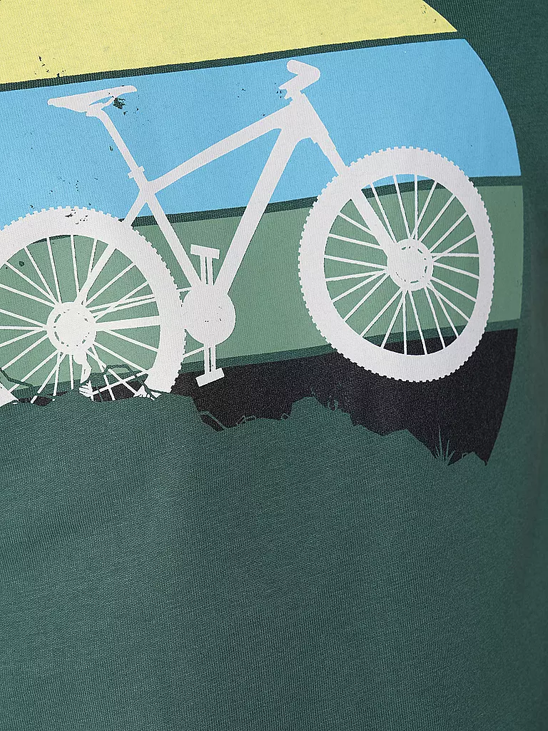 GREENBOMB | T-Shirt GUIDE BIKE DOWNHILL | grün