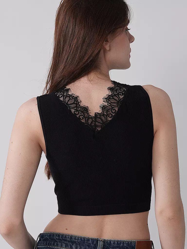 GUESS | Top RAQUEL LACE | schwarz