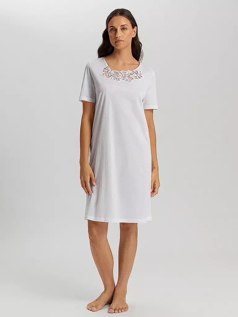 HANRO | Nachthemd - Sleepshirt  | weiss