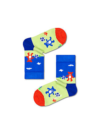 HAPPY SOCKS | Jungen Socken FOOTBALL TEDDIES light green