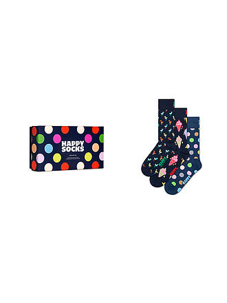 HAPPY SOCKS | Damen Geschenkbox Socken 3er Pkg 36-40 navy.