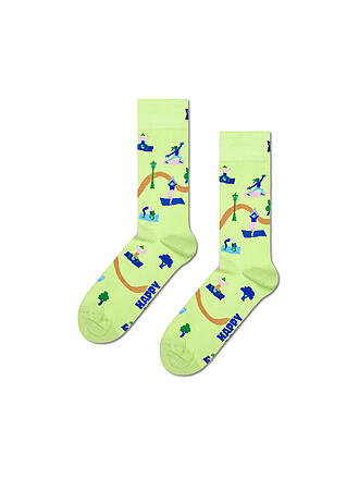 HAPPY SOCKS | Damen Socken YOGA IN THE PARK 36-40 light green