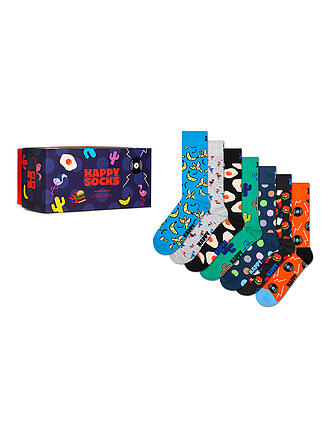 HAPPY SOCKS | Herren Geschenkbox Socken SEVEN DAYS 7er Pkg 41-46 turquoise