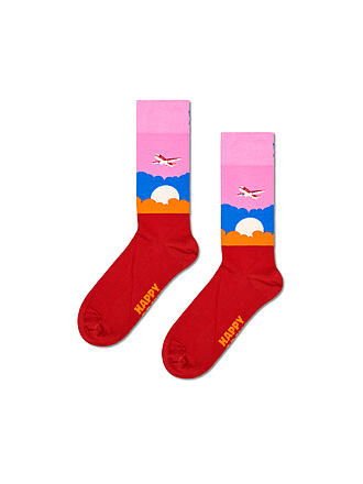 HAPPY SOCKS | Damen Socken AIRPLANE 36-40 pink