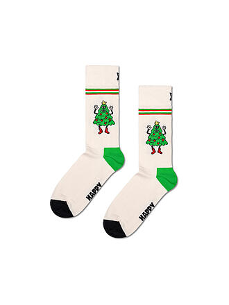 HAPPY SOCKS | Herren Socken HAPPY TREE Gr. 41 - 46 white