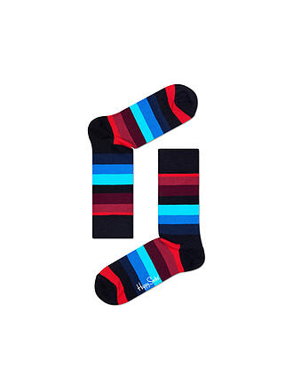 HAPPY SOCKS | Damen Socken STRIPE 36-40 marine rot 