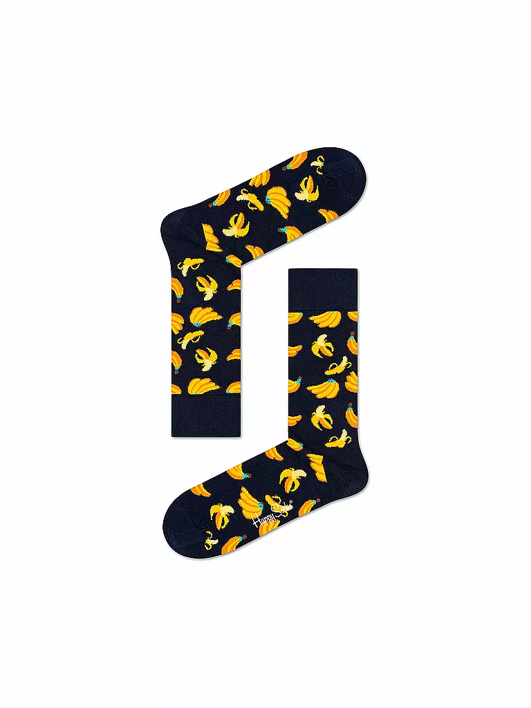 HAPPY SOCKS | Damen Socken BANANA 36-40 dark blue / navy | dunkelblau