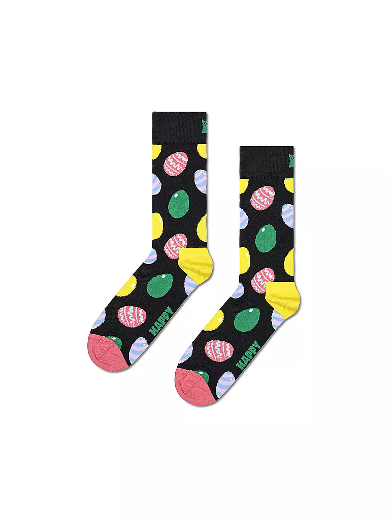 HAPPY SOCKS | Damen Socken EGGS 36 - 40 black | schwarz