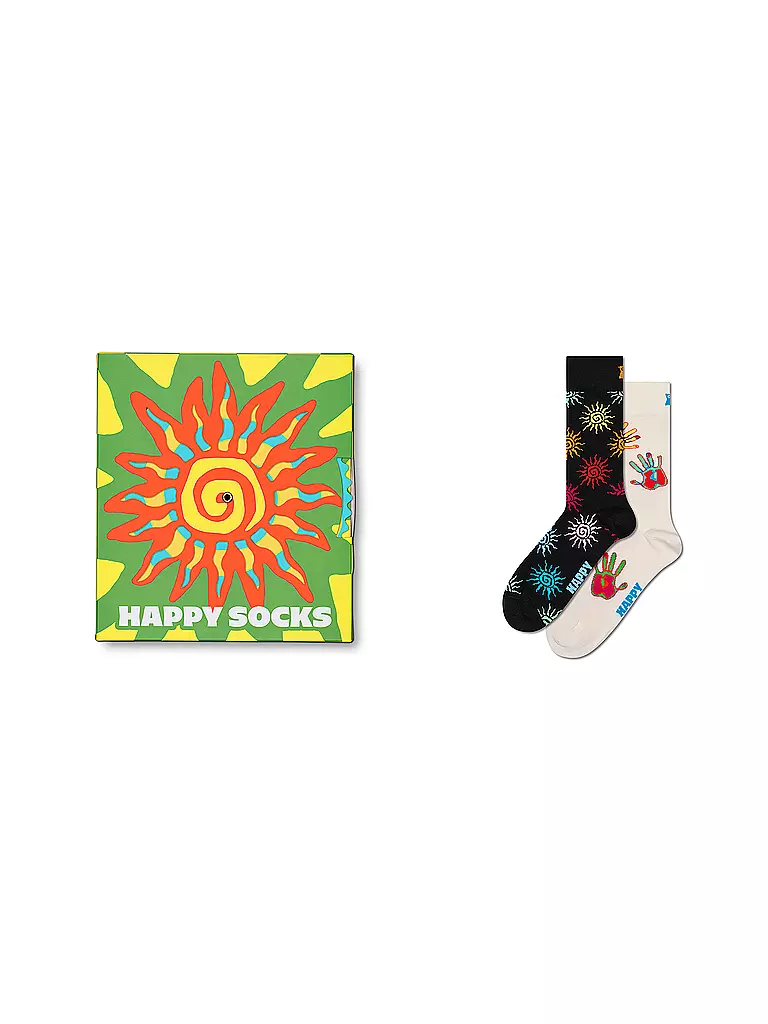 HAPPY SOCKS | Damen Socken Geschenkbox SUMMER SWIRL 2er Pkg. 36-40 green | grün