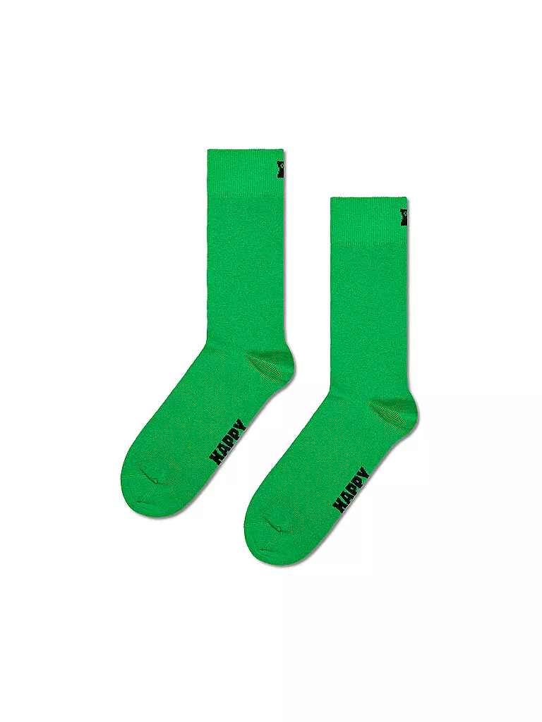 HAPPY SOCKS | Damen Socken SOLID SOCK Gr. 36 - 40 green | grün