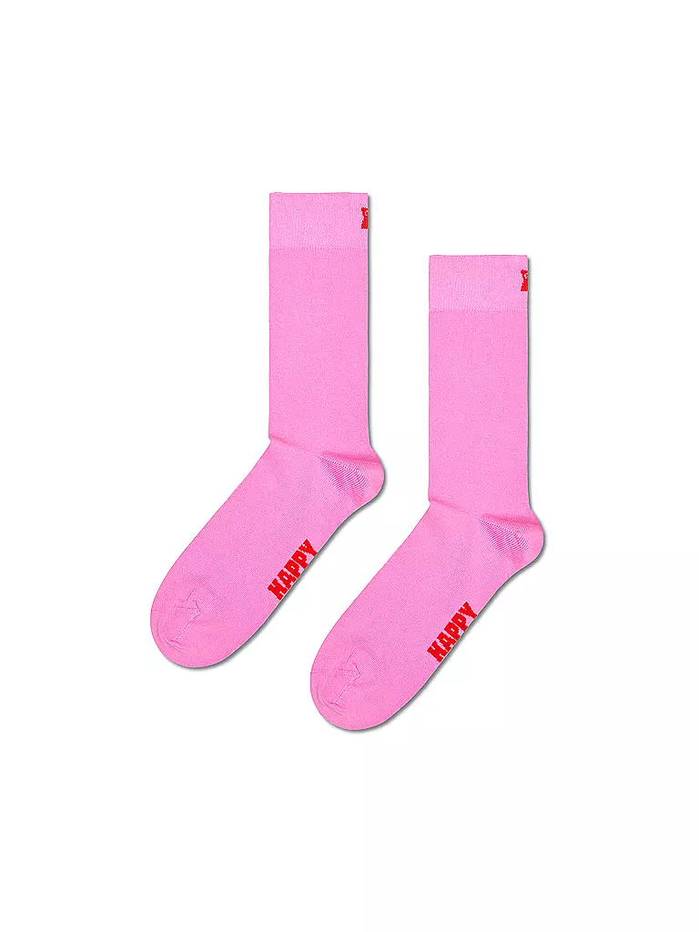 HAPPY SOCKS | Damen Socken SOLID SOCK Gr. 36 - 40 pink | pink