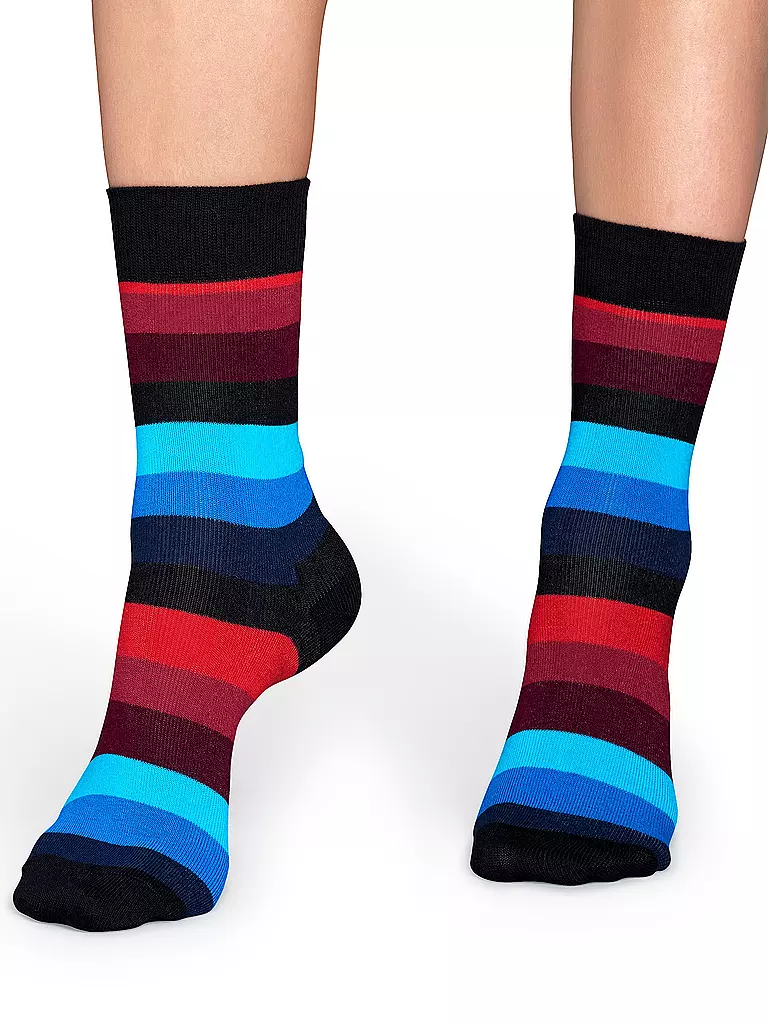 HAPPY SOCKS | Damen Socken STRIPE 36-40 marine rot  | bunt