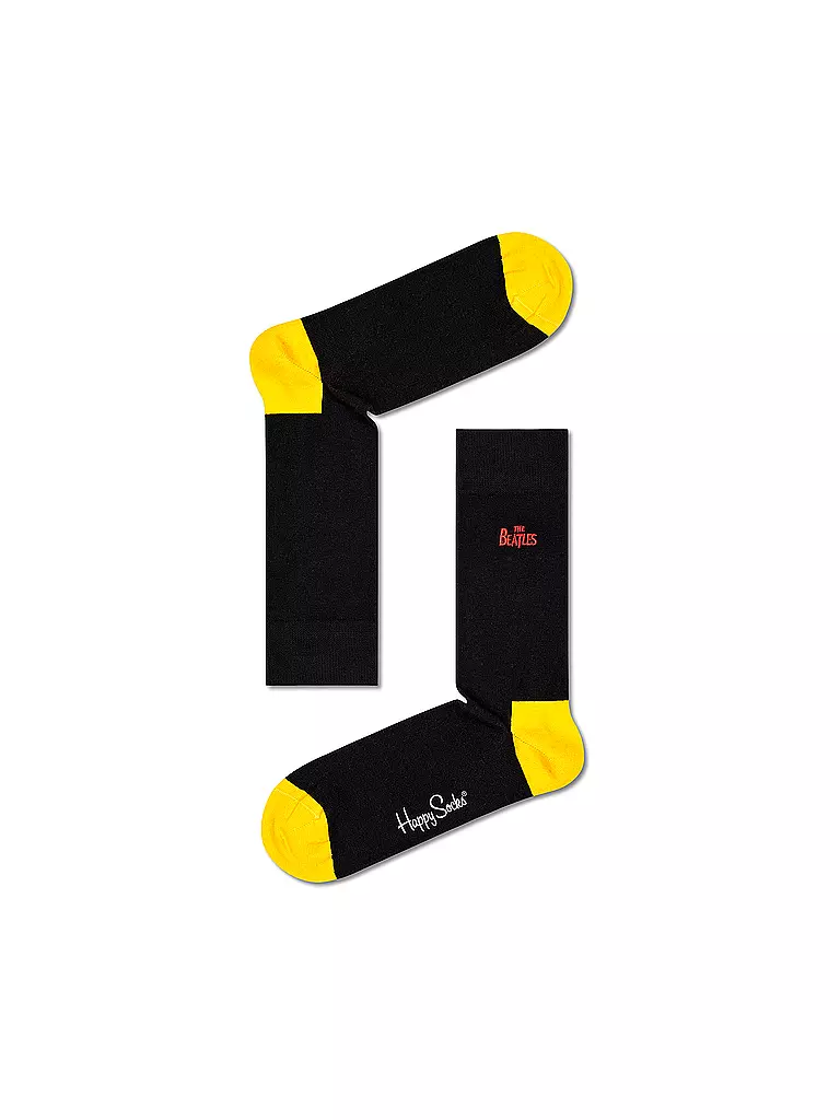 HAPPY SOCKS | Herren Socken BEATLES black | schwarz