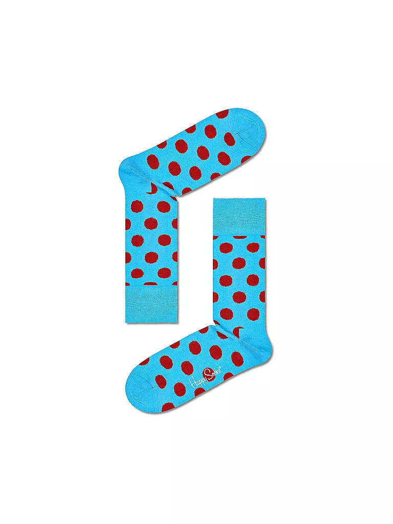 HAPPY SOCKS | Herren Socken BIG DOT light blue | hellblau