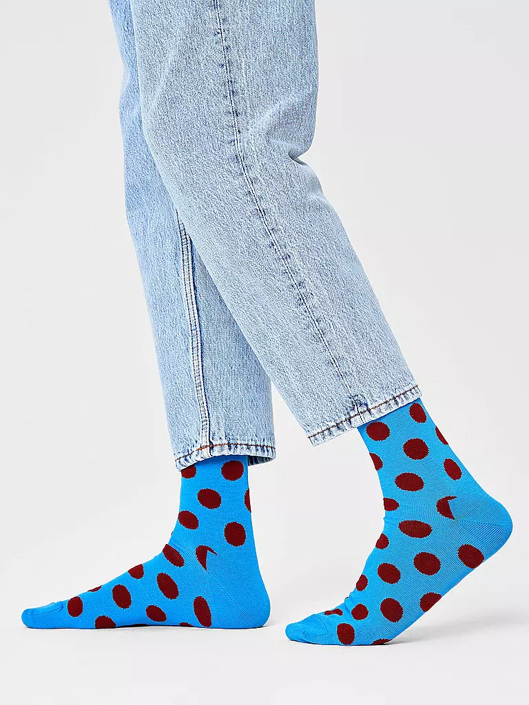 HAPPY SOCKS | Herren Socken BIG DOT light blue | hellblau